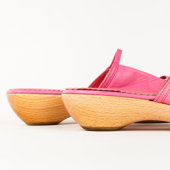 Marni Fuchsia Leather Clog - Picture 8 of 9